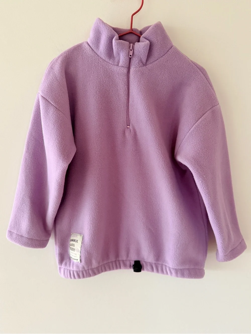 Zara Girls Polar Half Zip Sweatshirt Mauve Purple Size 6
